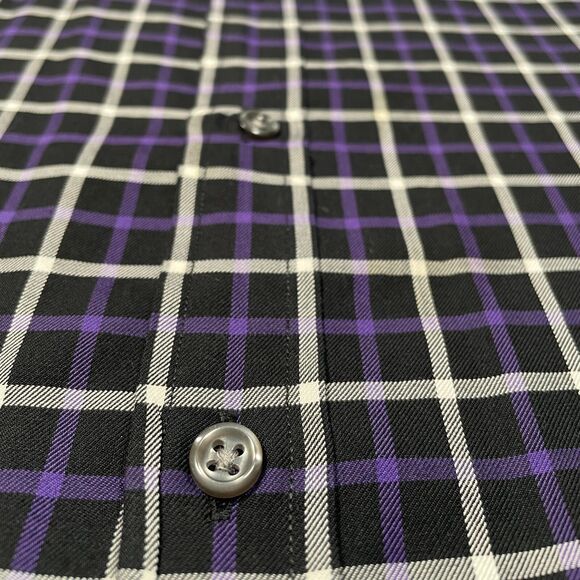 Polo Ralph Lauren Shirt Window Pane Plaid New Lowell Fine Two Ply 100's Mens XL - Picture 3 of 9